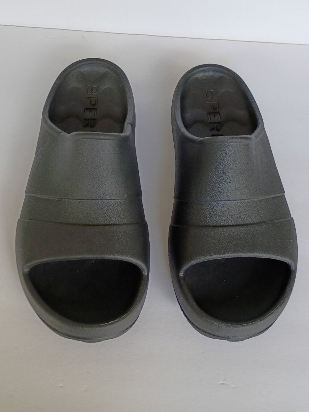 Sperry Windward Float Water Slide Sandals Black SlipOn Unisex Mens 9 Women 11
